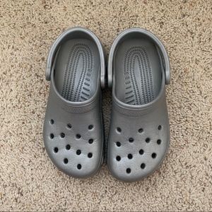 Silver CROCS
